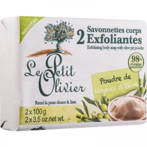 Le Petit Olivier Olive mydło peelingujące 2 x100 g