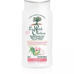 Le Petit Olivier Sweet Almond & Rice Cream szampon wygładzający do włosów normalnych 250 ml