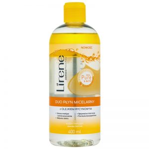 Lirene Micel Pure Nutri dwufazowa woda miceralna z olejkiem rycynowym 400 ml