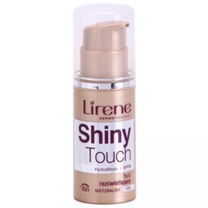 Lirene Shiny Touch rozświetlający podkład we fluidzie 16 godz. odcień 104 Natural (SPF 8) 30 ml