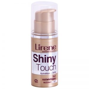 Lirene Shiny Touch rozświetlający podkład we fluidzie 16 godz. odcień 107 Beige (SPF 8) 30 ml