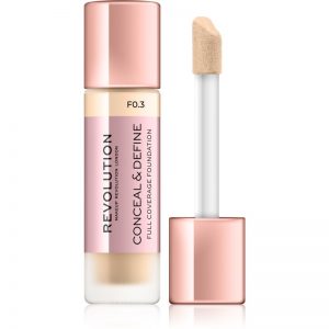 Makeup Revolution Conceal & Define podkład kryjący odcień F0.3 23 ml