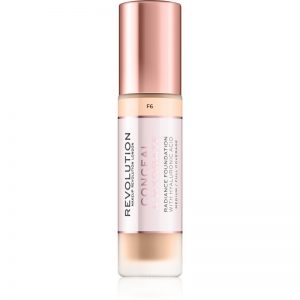 Makeup Revolution Conceal & Hydrate lekki nawilżający podkład odcień F6 23 ml