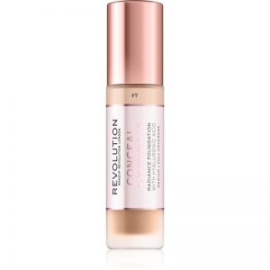 Makeup Revolution Conceal & Hydrate lekki nawilżający podkład odcień F7 23 ml