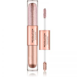 Makeup Revolution Eye Glisten cienie do powiek w płynie odcień Adored By You 2 x 2,2 ml