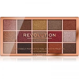 Makeup Revolution Foil Frenzy paletka metalicznych cieni odcień Fusion 15 x 1,1 g