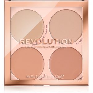 Makeup Revolution Matte Base paleta korektorów odcień C1 – C4 4 x 2,2 g