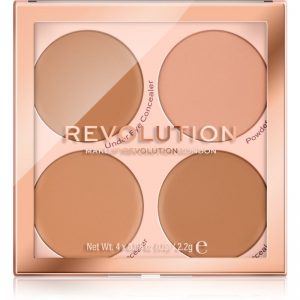 Makeup Revolution Matte Base paleta korektorów odcień C5 – C8 4 x 2,2 g