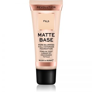 Makeup Revolution Matte Base podkład kryjący odcień F6,5 28 ml