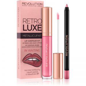 Makeup Revolution Retro Luxe zestaw do ust odcień In Waiting 5,5 ml