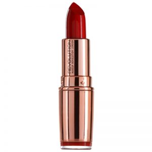 Makeup Revolution Rose Gold szminka nawilżająca odcień Red Carpet 4 g