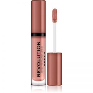 Makeup Revolution Sheer Brillant błyszczyk do ust odcień 101 Piece of Cake 3 ml