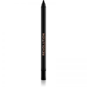 Makeup Revolution Smoky Waterproof żelowa kredka do oczu wodoodporna odcień Black 0,8 g