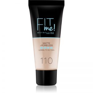 Maybelline Fit Me! Matte+Poreless matujący podkład do skóry normalnej i mieszanej odcień 110 Porcelain 30 ml