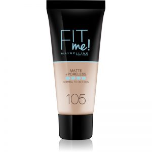 Maybelline Fit Me! Matte+Poreless matujący podkład do skóry normalnej i mieszanej odcień 105 Natural Ivory 30 ml