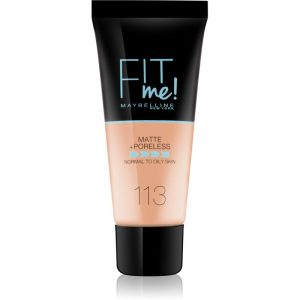 Maybelline Fit Me! Matte+Poreless matujący podkład do skóry normalnej i mieszanej odcień 113 Opal Rose 30 ml