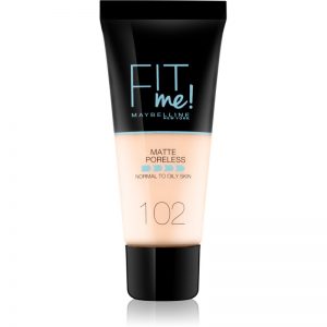 Maybelline Fit Me! Matte+Poreless matujący podkład do skóry normalnej i mieszanej odcień 102 Fair Ivory 30 ml