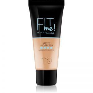 Maybelline Fit Me! Matte+Poreless matujący podkład do skóry normalnej i mieszanej odcień 119 Golden Beige 30 ml
