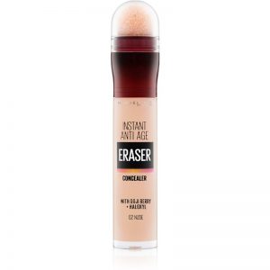 Maybelline Instant Anti Age Eraser korektor w płynie z aplikatorem w postaci gąbeczki odcień 02 Nude 6,8 ml