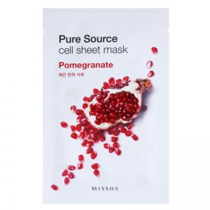 Missha Pure Source maseczka płócienna o działaniu ujędrniającym Pomegranate 21 g