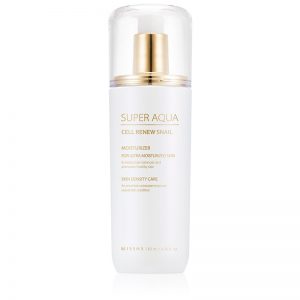 Missha Super Aqua Cell Renew Snail nawilżające mleczko do twarzy z ekstraktem ze śluzu ślimaka 130 ml