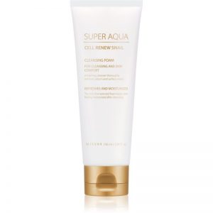 Missha Super Aqua Cell Renew Snail pianka oczyszczająca z ekstraktem ze śluzu ślimaka 100 ml