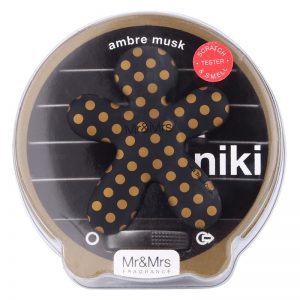 Mr & Mrs Fragrance Niki Ambre Musc odświeżacz do samochodu napełnialny