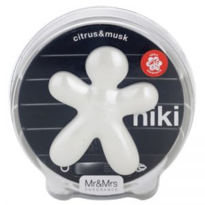 Mr & Mrs Fragrance Niki Citrus & Musk odświeżacz do samochodu napełnialny