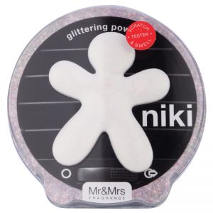 Mr & Mrs Fragrance Niki Glittering Powder odświeżacz do samochodu napełnialny