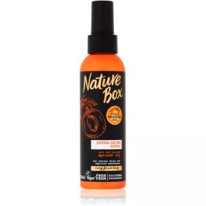 Nature Box Apricot spray wygładzający do nabłyszczania i zmiękczania włosów 150 ml