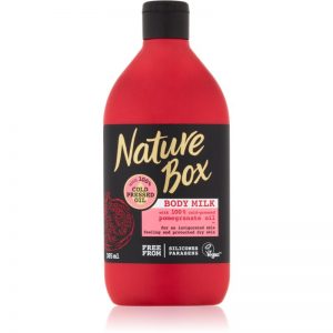 Nature Box Pomegranate mleczko do ciała energizujące o dzłałaniu nawilżającym 385 ml