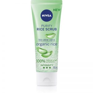 Nivea Rice Scrub Aloe Vera oczyszczający peeling do twarzy 75 ml