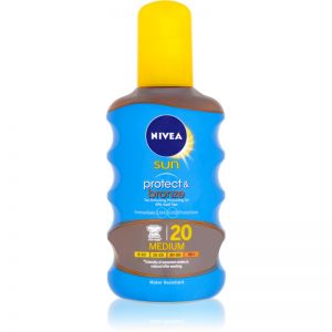 Nivea Sun Protect & Bronze suchy olejek do opalania SPF 20 200 ml