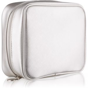 Notino Basic Podróżna kosmetyczka damska srebrna (21 × 6,5 × 16,5 cm)