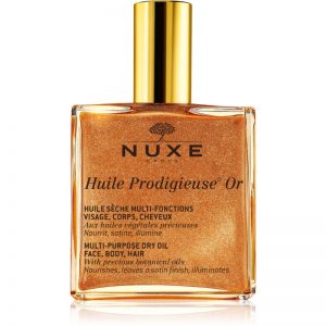 Nuxe Huile Prodigieuse Or multifunkcyjny suchy olejek z brokatem do twarzy, ciała i włosów 100 ml