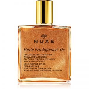 Nuxe Huile Prodigieuse Or multifunkcyjny suchy olejek z brokatem do twarzy, ciała i włosów 50 ml