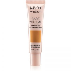 NYX Professional Makeup Bare With Me Tinted Skin Veil lekki podkład odcień 07 Cinnamon Mahogany 27 ml