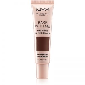 NYX Professional Makeup Bare With Me Tinted Skin Veil lekki podkład odcień 12 Deep Espresso 27 ml