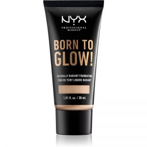 NYX Professional Makeup Born To Glow puder rozjaśniający w płynie odcień 02 Alabaster 30 ml