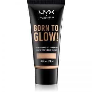 NYX Professional Makeup Born To Glow puder rozjaśniający w płynie odcień 06 Vanilla 30 ml