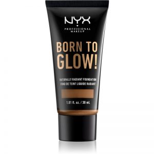 NYX Professional Makeup Born To Glow puder rozjaśniający w płynie odcień 17.5 Sienna 30 ml