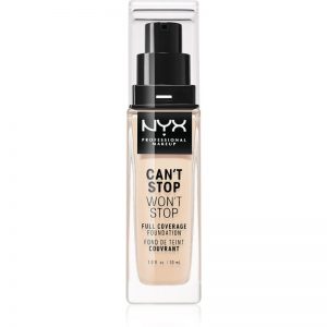 NYX Professional Makeup Can’t Stop Won’t Stop podkład mocno kryjący odcień 03 Porcelain 30 ml