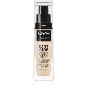 NYX Professional Makeup Can’t Stop Won’t Stop podkład mocno kryjący odcień 1.3 Light Porcelain 30 ml