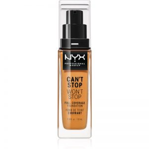 NYX Professional Makeup Can’t Stop Won’t Stop podkład mocno kryjący odcień 15.3 Almond 30 ml