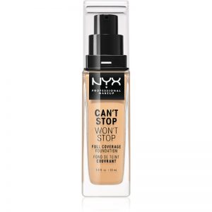 NYX Professional Makeup Can’t Stop Won’t Stop podkład mocno kryjący odcień 7.5 Soft Beige 30 ml