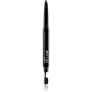 NYX Professional Makeup Fill & Fluff automatyczna kredka do brwi odcień 08 – Black