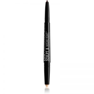 NYX Professional Makeup Sculpt & Highlight dwustronna kredka do oczu odcień 06 Expresso/Light Beige 0,66 g