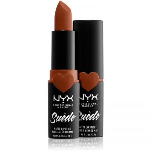 NYX Professional Makeup Suede Matte Lipstick szminka matująca odcień 08 Peach Don’t Kill My Vibe 3,5 g