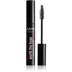 NYX Professional Makeup Worth The Hype wodoodporny tusz do rzęs odcień 01 Black 7 ml