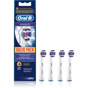 Oral B 3D White EB 18 końcówki wymienne do szczoteczki do zębów 4 szt.